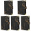 5Pièces PU Couverture Protège-Notes A6 Noir Antidérapant 4