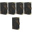 5Pièces PU Couverture Protège-Notes A6 Noir Antidérapant 6