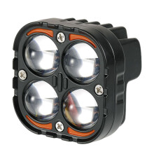 Super Bright Dual Color LED Motorcycle Headlights Spotlights Auxiliary 24V Driving Lamp for 4x4 Car Auto SUV ATV