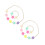 2Pièces Ensemble Collier Bracelet Fille Perles Flocon Design Résistant 3