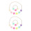 2Pièces Ensemble Collier Bracelet Fille Perles Flocon Design Résistant 8