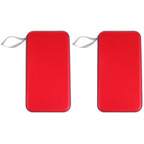 2Pièces Housse Rouge Rigide En Pour Disques Cd/dvd 1