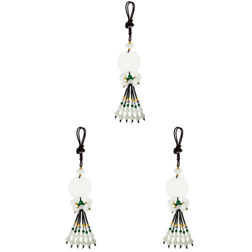 3Pièces Pendentif Jade Multi Usage Pour Et , Design Raffiné 1