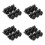 24Pcs Metal Pants Suspender Buttons Black Compact Lightweight Design 8