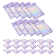 200Pcs Sealing Small Bags Resealable Food Storage Pouches with Window