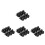 24Pcs Metal Pants Suspender Buttons Black Compact Lightweight Design 6
