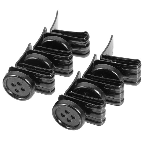 24Pcs Metal Pants Suspender Buttons Black Compact Lightweight Design 1