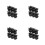 24Pcs Metal Pants Suspender Buttons Black Compact Lightweight Design 10