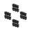 24Pcs Metal Pants Suspender Buttons Black Compact Lightweight Design 4