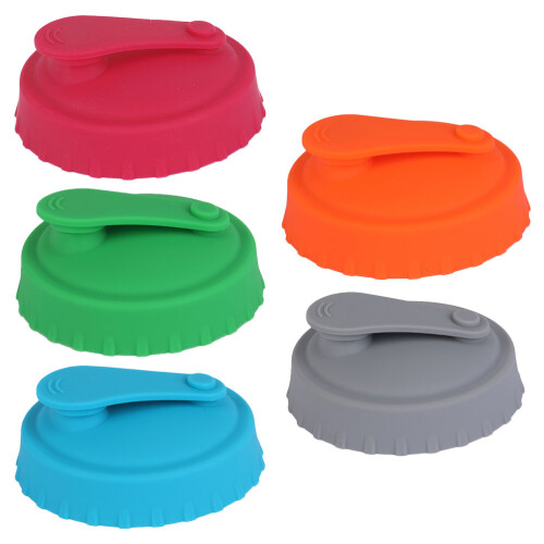 25Pcs Leak-Proof Silicone Drink Can Lids Assorted Colors Beverage Caps 1
