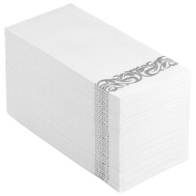 75Pcs Silver Paper Napkins Disposable Wedding and Party Table Supplies