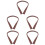 5Pcs Practical Brown PVC Under Door Draft Stopper Noise Blocker 8