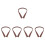 5Pcs Practical Brown PVC Under Door Draft Stopper Noise Blocker 7