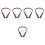 5Pcs Practical Brown PVC Under Door Draft Stopper Noise Blocker 6