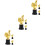 9Pcs Kids Plastic Trophies Decorative Participation Awards 6