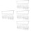 4Sets White Retractable Wardrobe Rod ABS Material Closet Pull-Out Rack 8