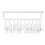 4Sets White Retractable Wardrobe Rod ABS Material Closet Pull-Out Rack 1