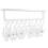 4Sets White Retractable Wardrobe Rod ABS Material Closet Pull-Out Rack 2