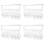 4Sets White Retractable Wardrobe Rod ABS Material Closet Pull-Out Rack 7