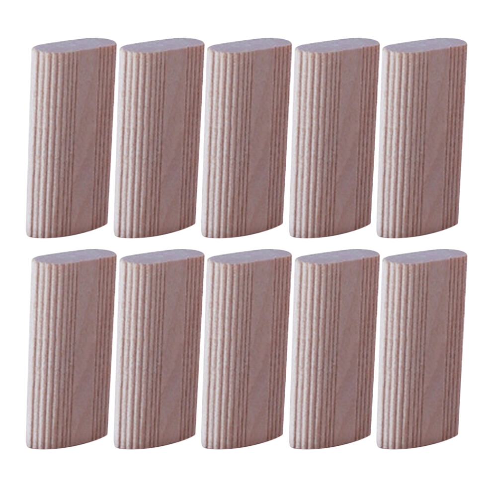 100Pcs Wooden Dowels For Crafts Khaki Furniture Connector Dowel Blocks 302429848172