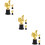 9Pcs Kids Plastic Trophies Decorative Participation Awards 10