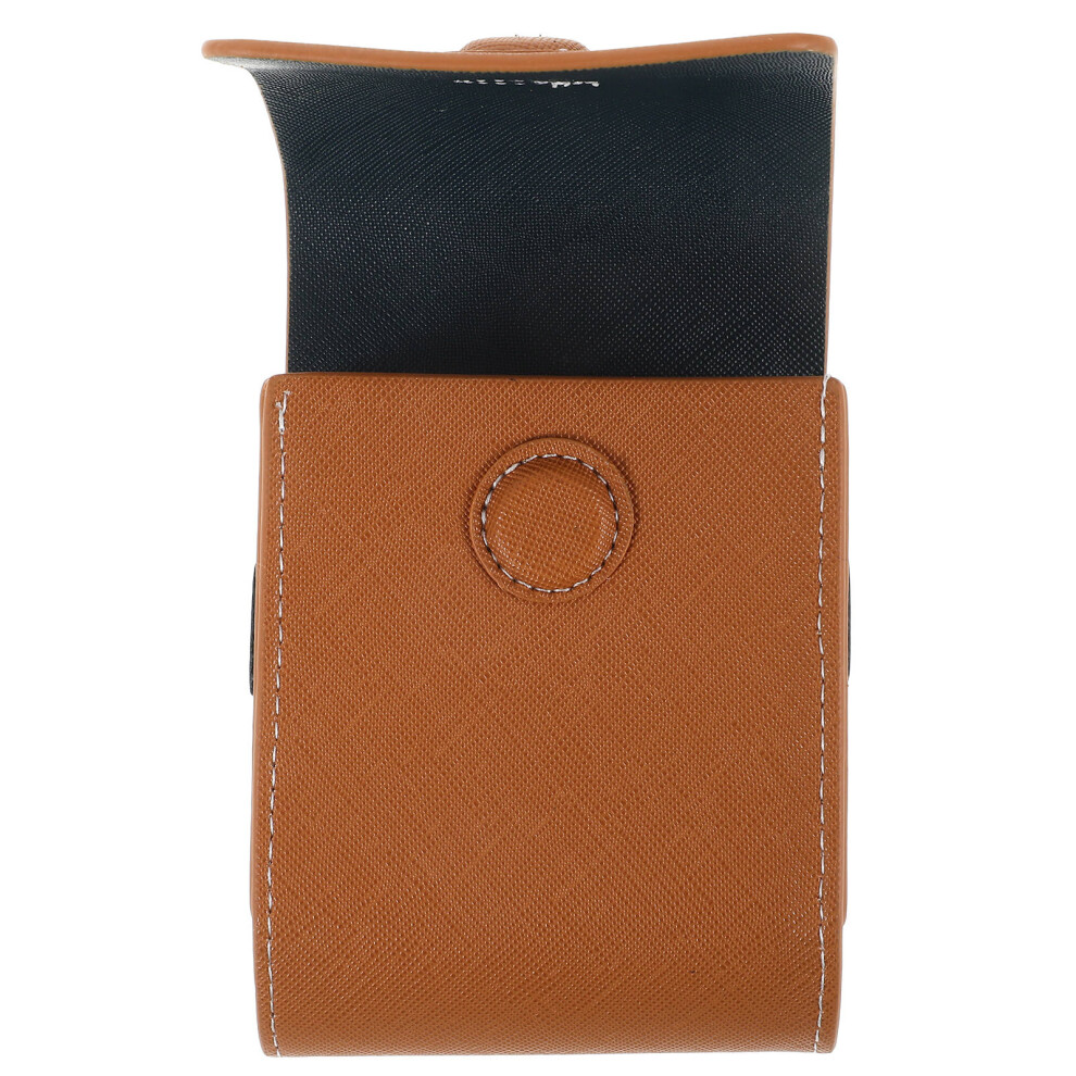 Photos - Golf 2Pcs PU Rangefinder Carry Bag Brown Shockproof Multi-Function Storage