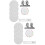 2Sets Durable Silver Weaving Bracket Rope for DIY Bracelet Craft 7