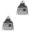 2Pcs Black Polyester Barber Apron for Men with Equipment 4