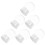24Pcs White Plastic DIY Snow Globe Jars for Craft Display Cases 1