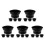20Pcs Black Teapot Lid Knobs Replacement Handles Metal 8