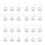 24Pcs White Plastic DIY Snow Globe Jars for Craft Display Cases 4