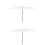 2Pcs White Romantic Oilpaper Umbrella Bamboo Dancing Performance Props 7