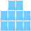 10Pcs Heavy Duty Blue Laundry Bag Foldable Drawstring for Travel Home 7