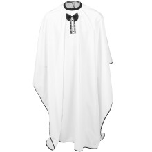 4Pcs White Barber Cape for Men Unisex Waterproof Hair Cutting Gown