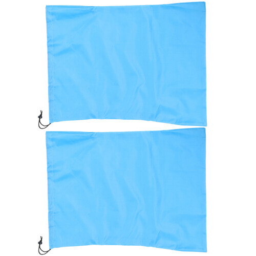 10Pcs Heavy Duty Blue Laundry Bag Foldable Drawstring for Travel Home 1
