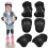 3Sets Black Kids Roller Skating Knee Elbow Wrist Set 1