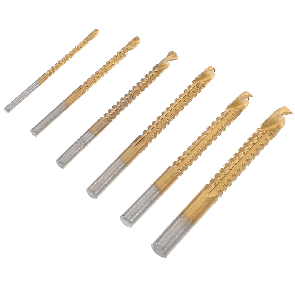 4Sets Golden Serrated Side Cutting Drill Bit Set For Car Wood Metal 302429856702