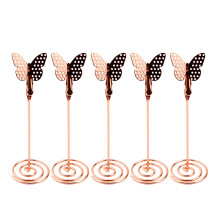 12Pcs Golden Metal Photo Clips Multi-Use Desktop Name and Menu Holders