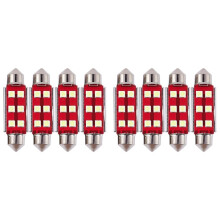 8x Super Bright Canbus Error Free 6-Smd 3030 Chipset 41Mm 211-2 212-2 569 578 Xenon White Led Bulbs