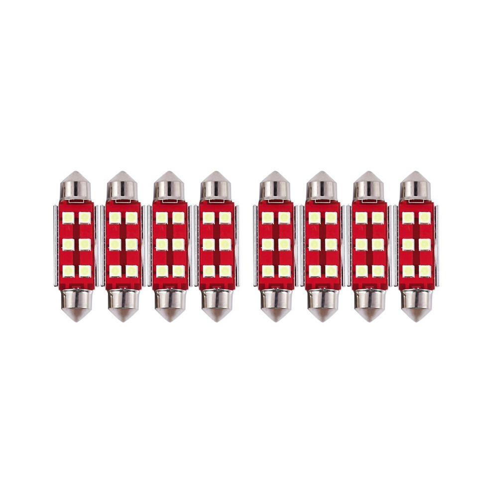 8X Super Bright Canbus Error Free 6-Smd 3030 Chipset 41Mm 211-2 212-2 569 578 Xenon Led Bulbs White 6033952762621
