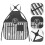 2Pcs Black Polyester Barber Apron for Men with Equipment 9