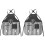 2Pcs Black Polyester Barber Apron for Men with Equipment 3