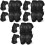 3Sets Black Kids Roller Skating Knee Elbow Wrist Set 3