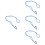 4Pcs Blue Nylon Multi-Function Anti-Lost Glove Straps for Kids 7