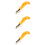 6Pcs Yellow Staple Puller Tool Upholstery Tack Remover Heavy Duty 8