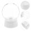 24Pcs White Plastic DIY Snow Globe Jars for Craft Display Cases 8