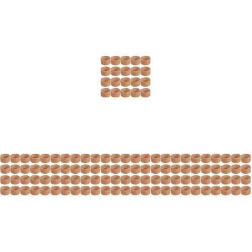 120Pcs Sturdy Brown Cardboard Craft Rolls Perfect for DIY Projects 2