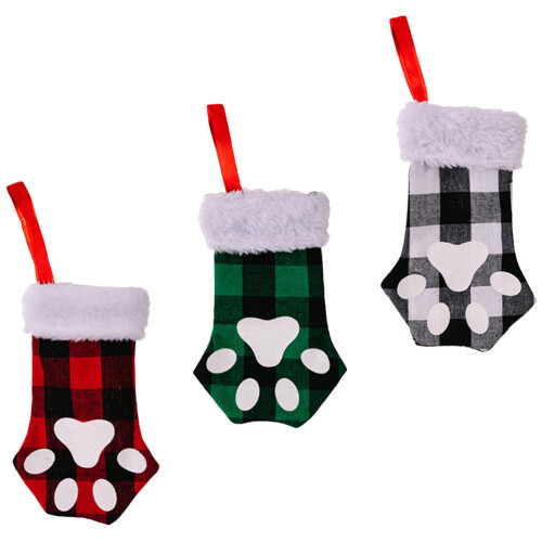 6Pcs Holiday Cat Claw Cutlery Covers Xmas Dining Table Decor