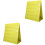 2Pcs Portable Pocket Chart for Kids Learning Yellow Desktop Stand 5