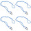 4Pcs Blue Nylon Multi-Function Anti-Lost Glove Straps for Kids 6